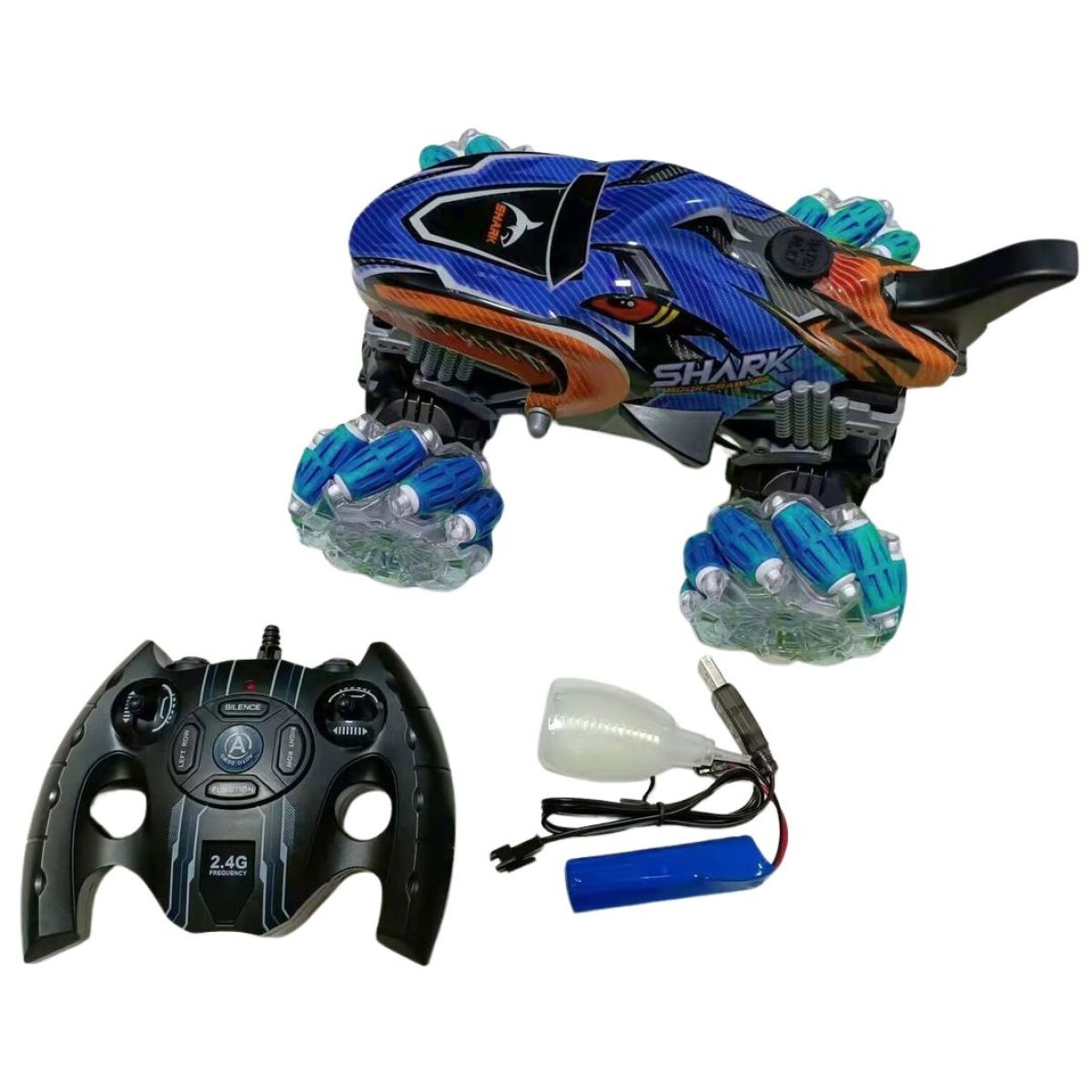Alltoys RC auto žralok modré