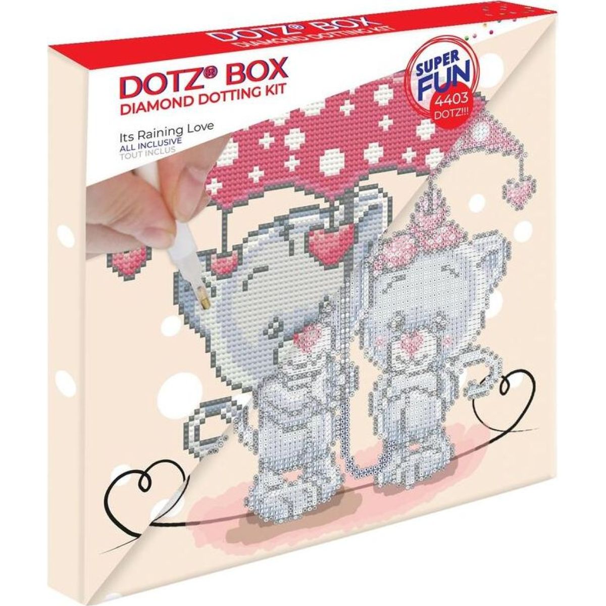 Dotzies Diamantové malování - Láska v dešti