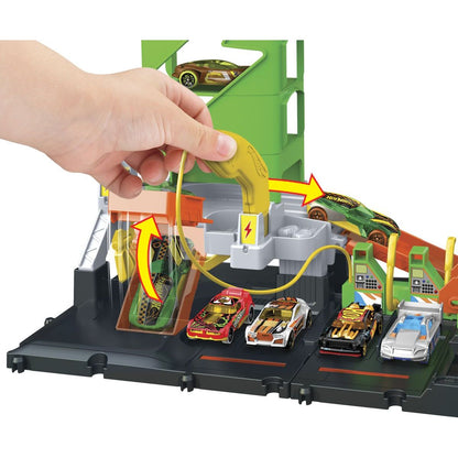 Mattel Hot Wheels City super nabíjecí stanice