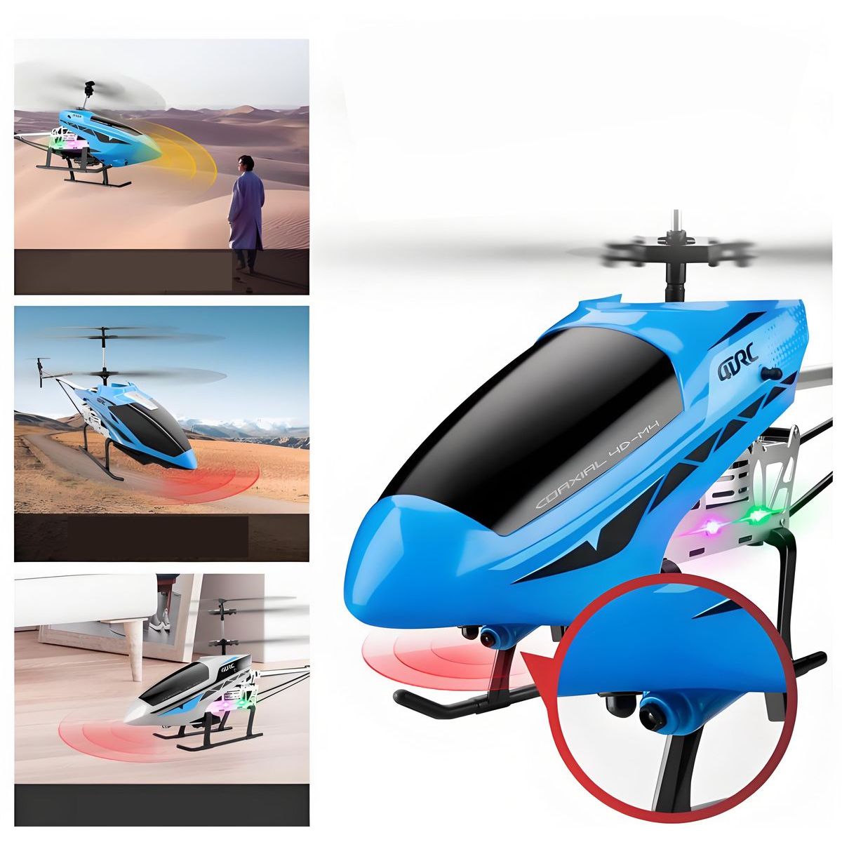 Sparkys RC Vrtulník M4 s kamerou modrý
