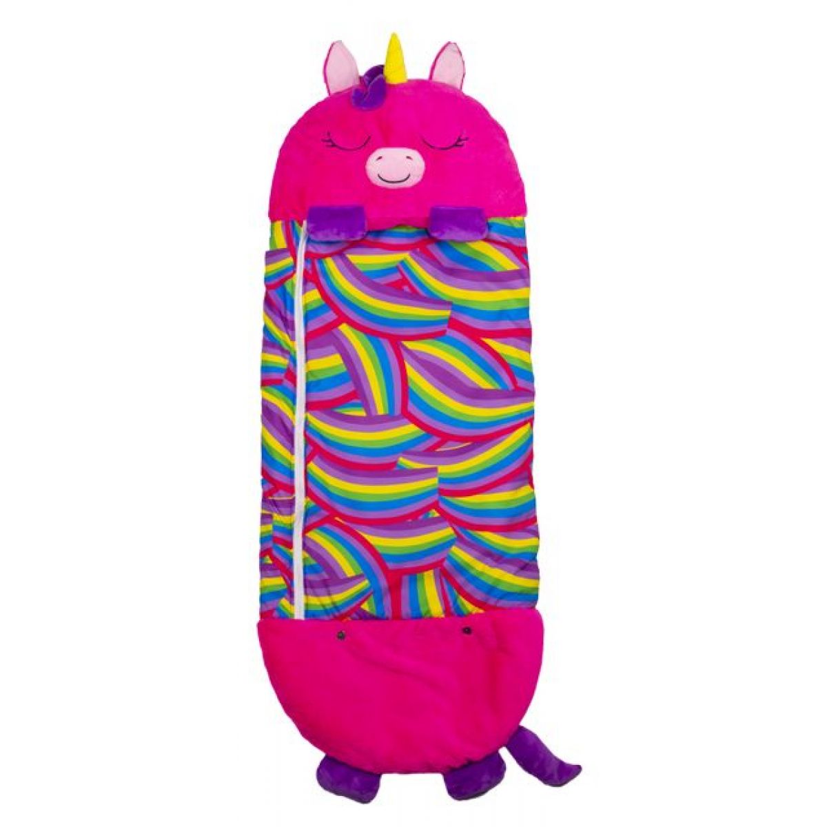 Happy Nappers Spacáček Usínáček Růžový jednorožec Monique 135 cm