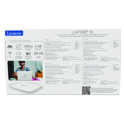 Lexibook LAPTAB Můj první skutečný počítač s dotykovou obrazovkou anglická verze
