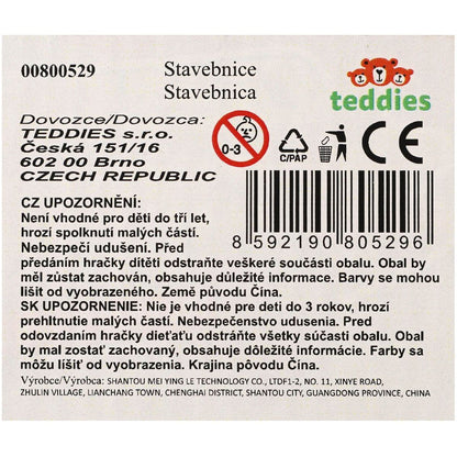 Teddies Stavebnice hrad s pískem plast s doplňky v krabici 28x19x8cm