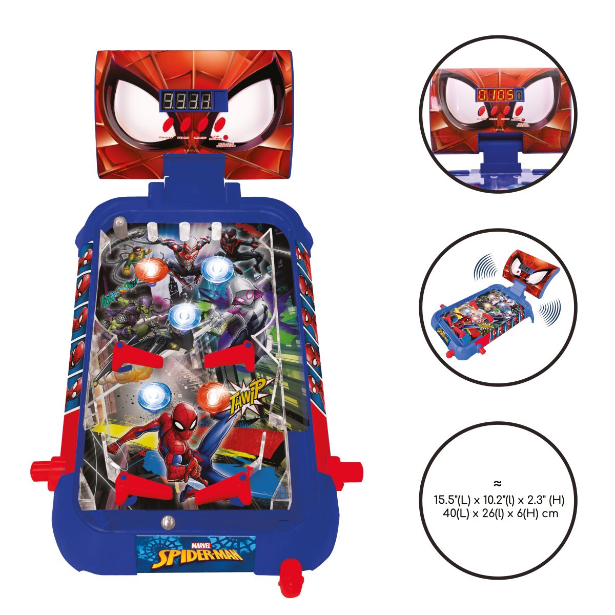 Lexibook Elektronický stolní pinball Spiderman