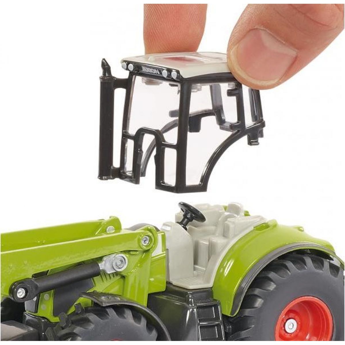 Siku Farmer Traktor s předním nakladačem a přívěsem 1:50