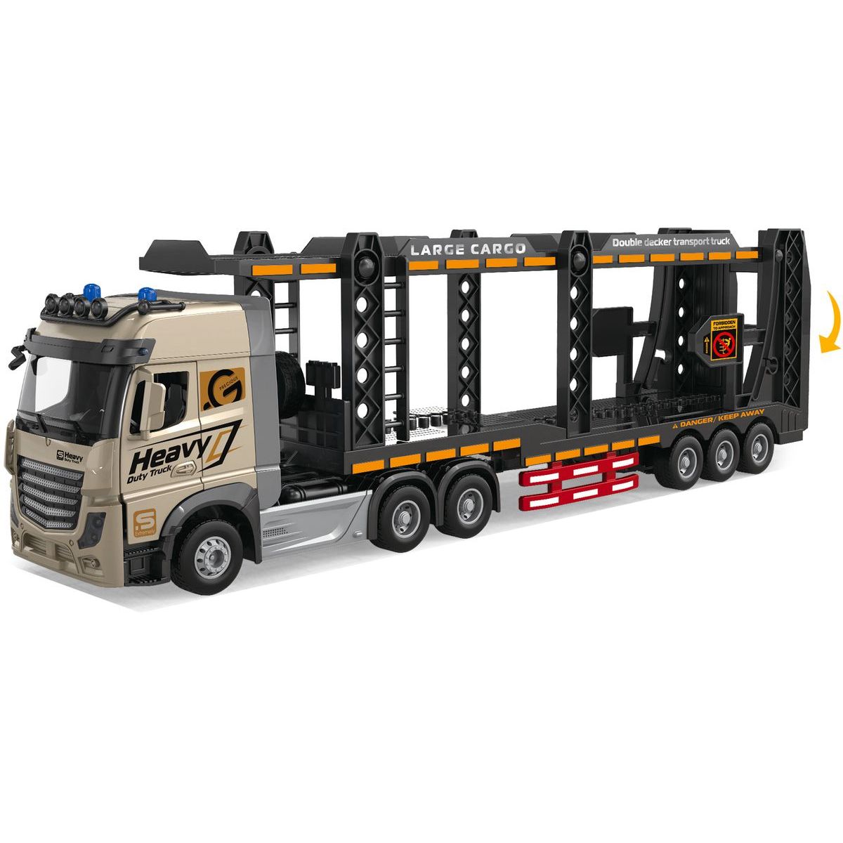Sparkys 1:24 Kovový Kamion pro přepravu aut