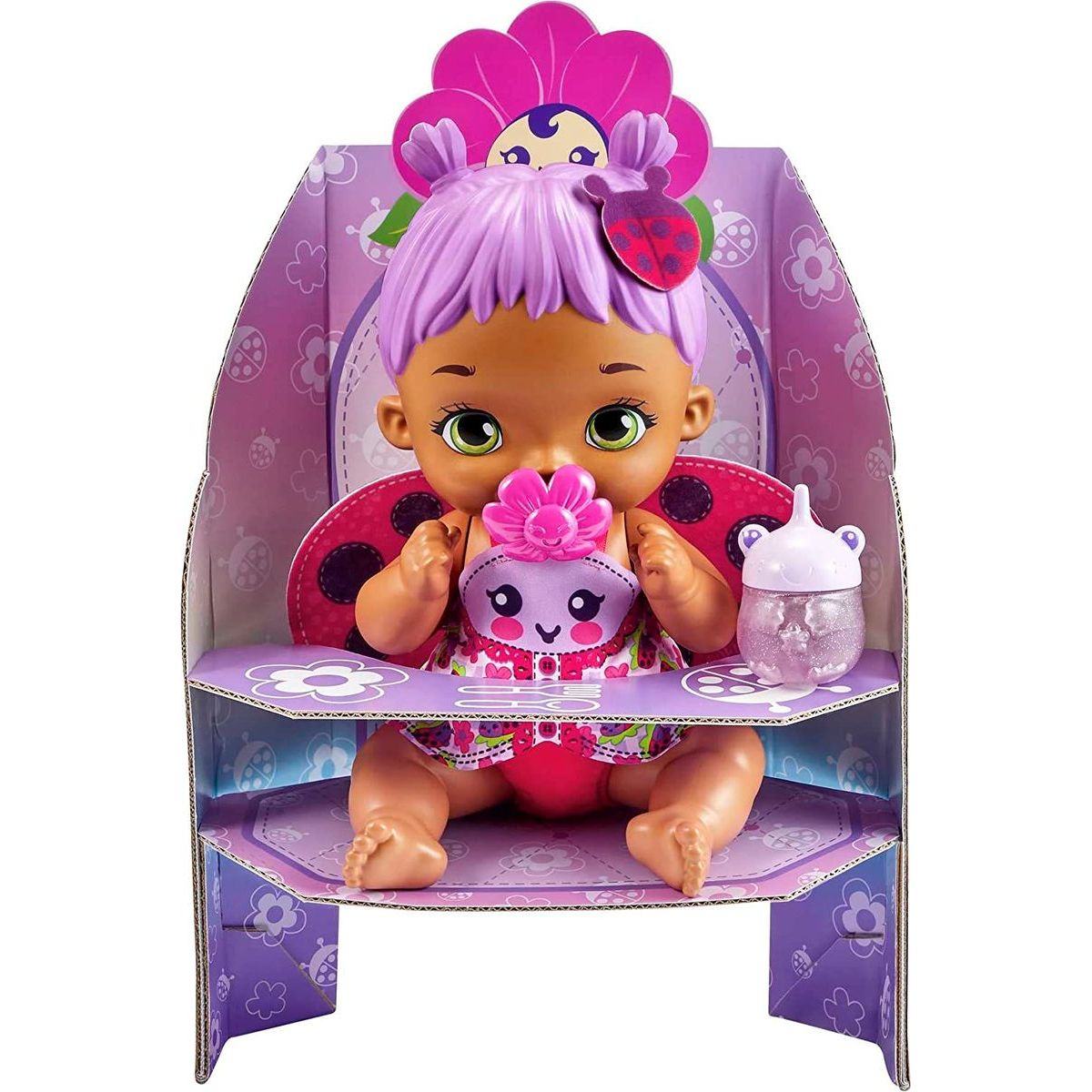 Mattel My Garden Baby miminko fialová beruška 30 cm