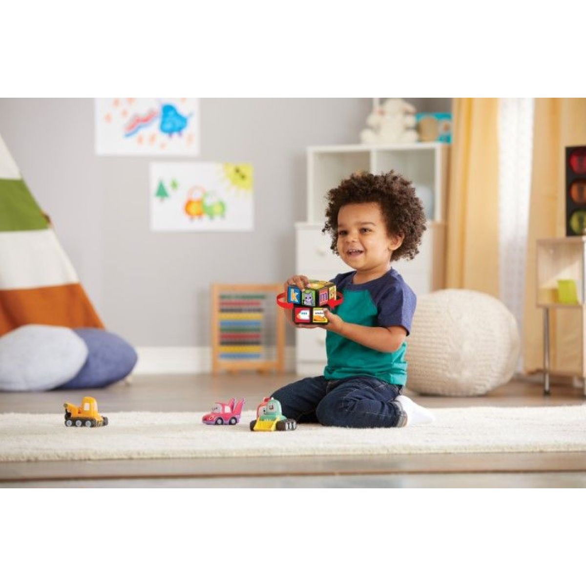 Vtech Otočná kostka se zvířátky CZ