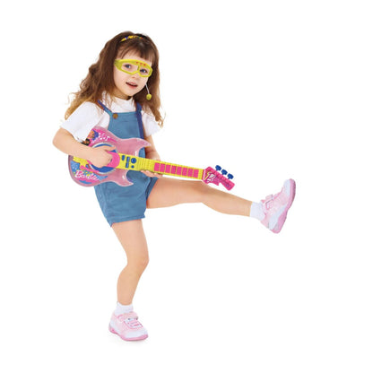 Lexibook Elektronická svítící kytara Barbie + brýle s mikrofonem