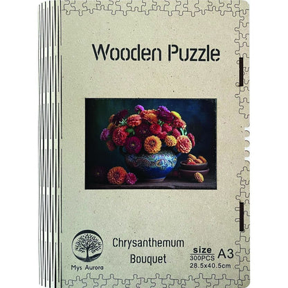 Epee Wooden puzzle Chrysanthemum Bouquet A3