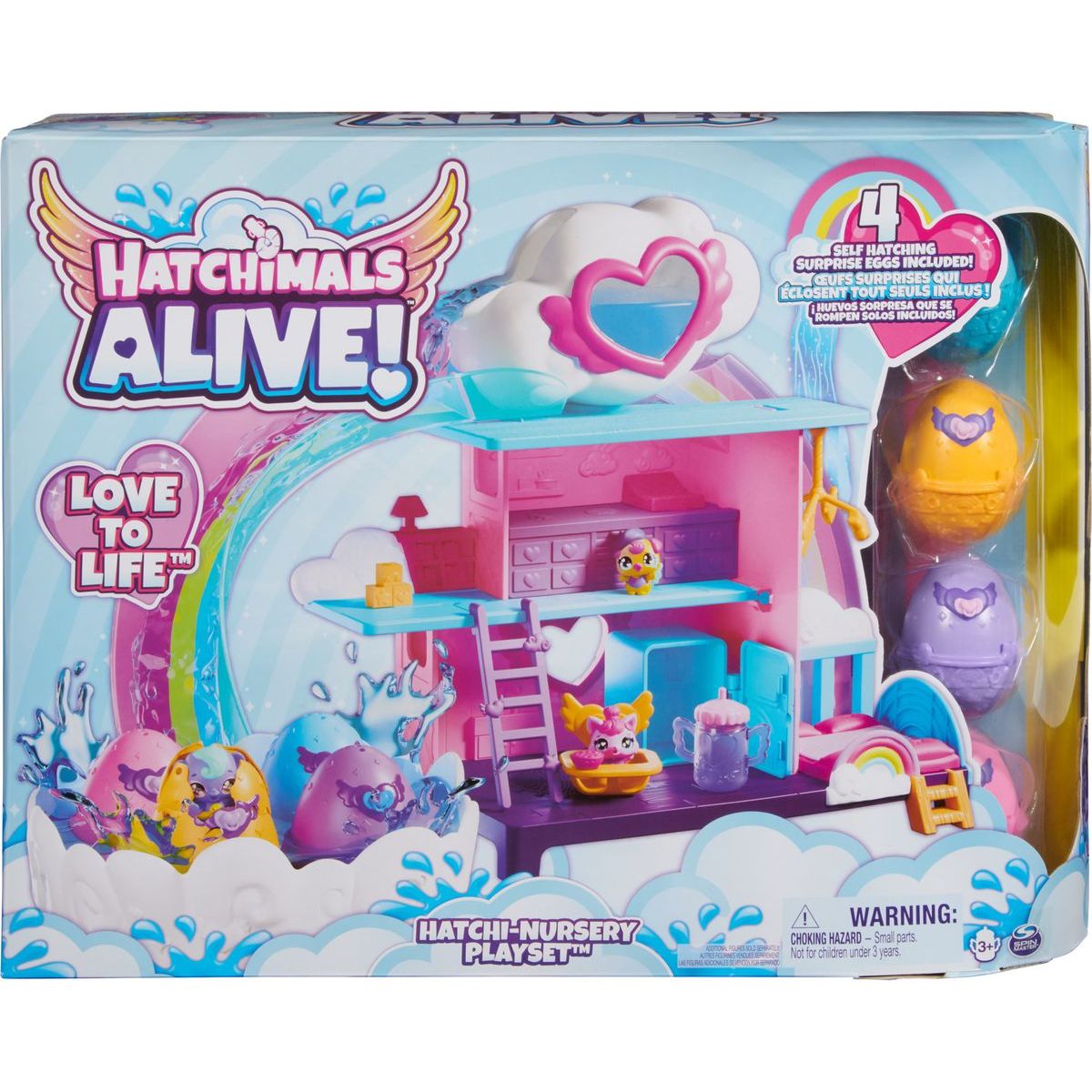 Hatchimals hrací sada duhový svět - líhnutí ve vodě
