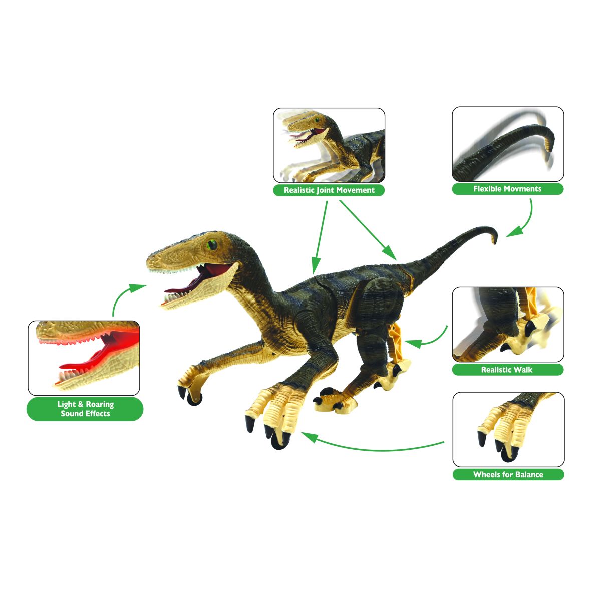 Lexibook Dinosaurus na dálkové ovládání se zvukovými efekty