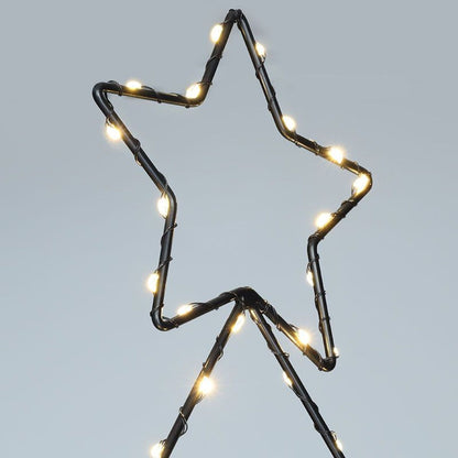 Solight LED venkovní dekorace vánoční stromeček, 85x LED, časovač, 68cm, 3x AA
