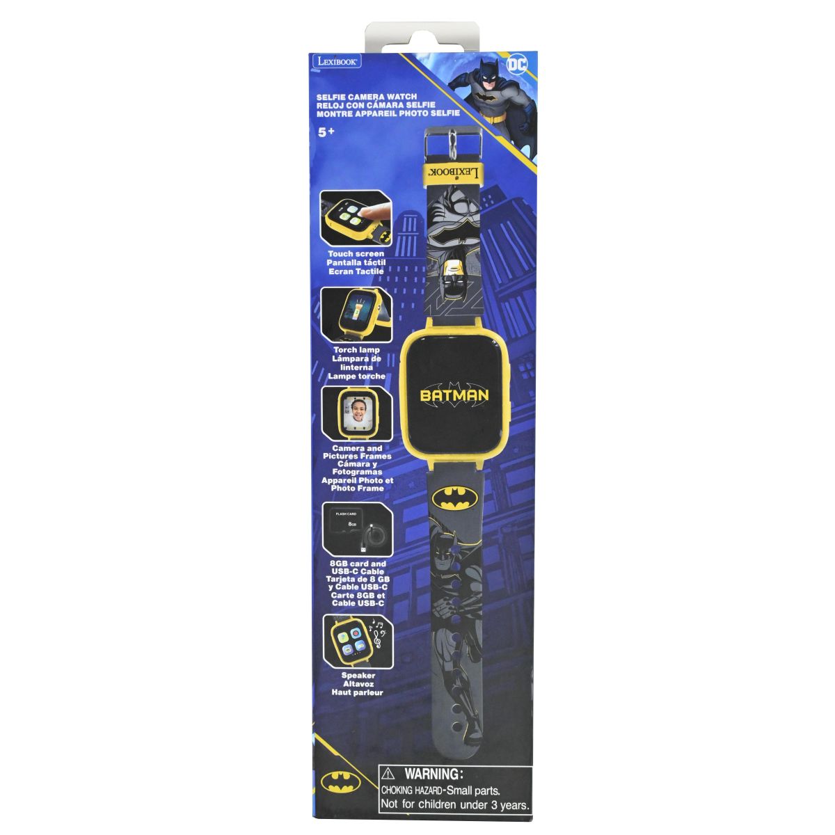 Lexibook Hodinky s kamerou Batman a 8GB SD kartou