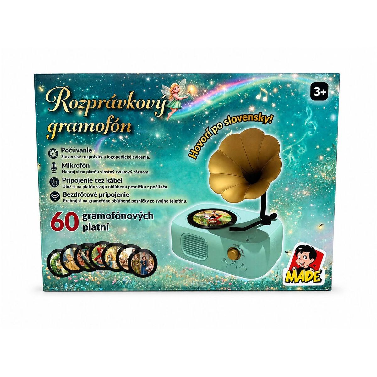 Kouzelný gramofon - 60 disků s pohádkami, písničkami a zvuky SK