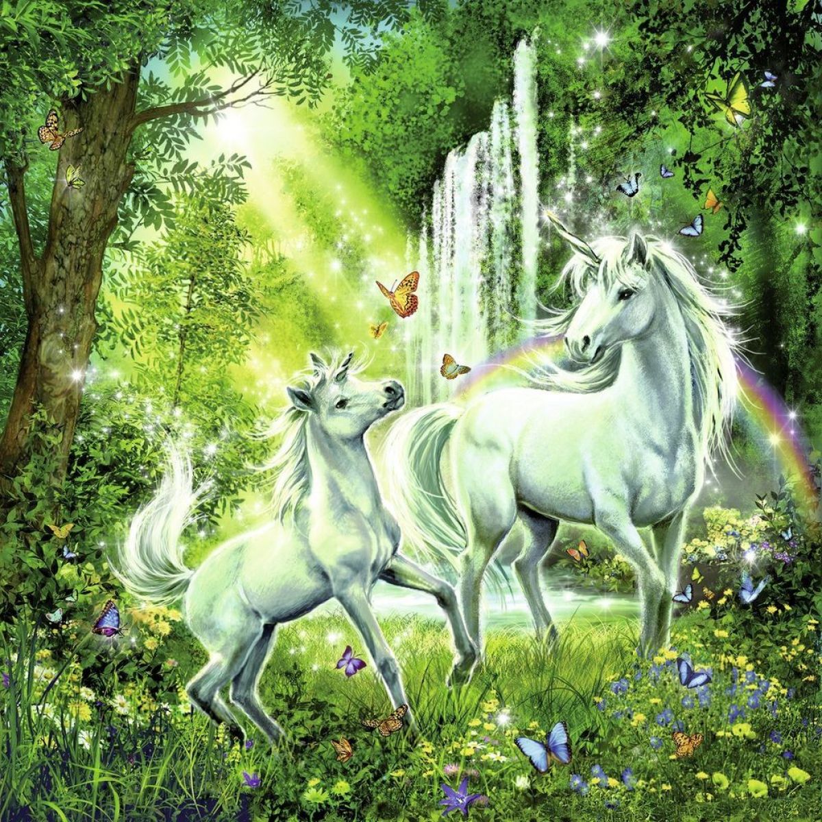 Ravensburger Puzzle Krásní Jednorožci 3 x 49 dílků