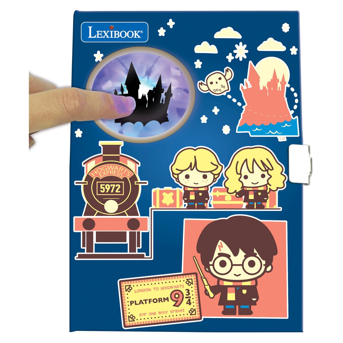 Lexibook Svítící tajný deník s doplňky Harry Potter