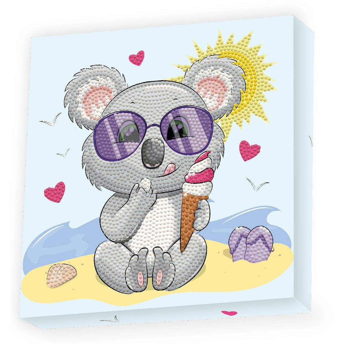 Dotzies Diamantové malování - Koala se zmrzlinou
