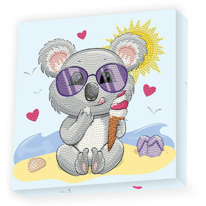 Dotzies Diamantové malování - Koala se zmrzlinou
