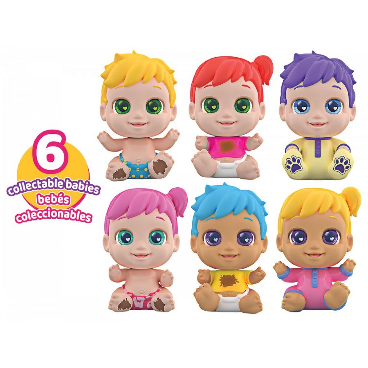 Baby Buppies miminko Kluk modré vlasy jídlo