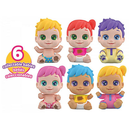 Baby Buppies miminko Kluk modré vlasy jídlo