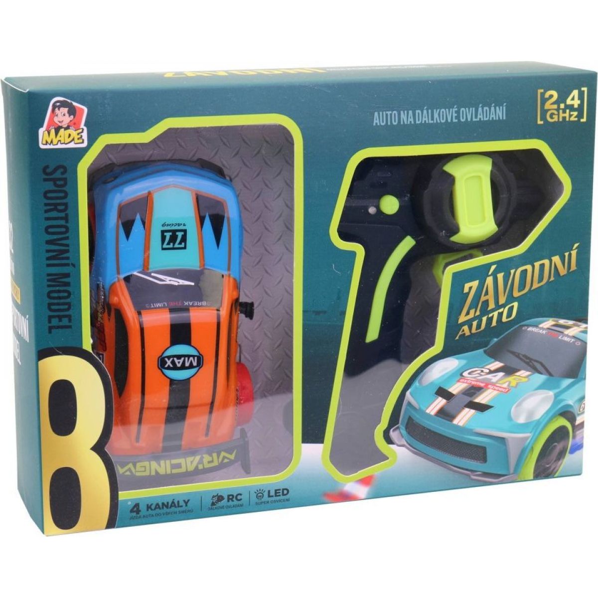 MaDe Auto závodní na ovládání, 2,4 GHz, 13 cm
