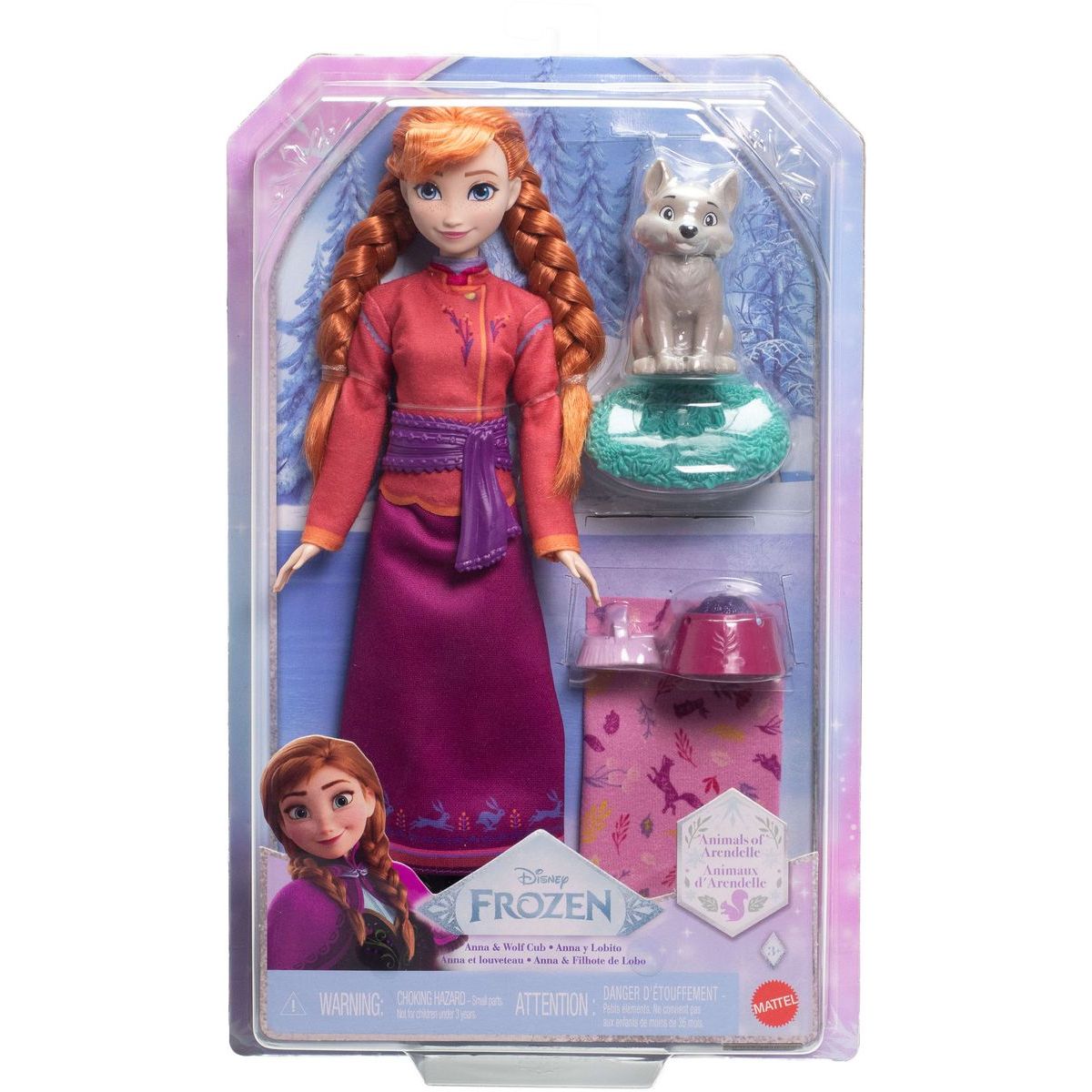 Disney Frozen panenka - Anna s polární liškou