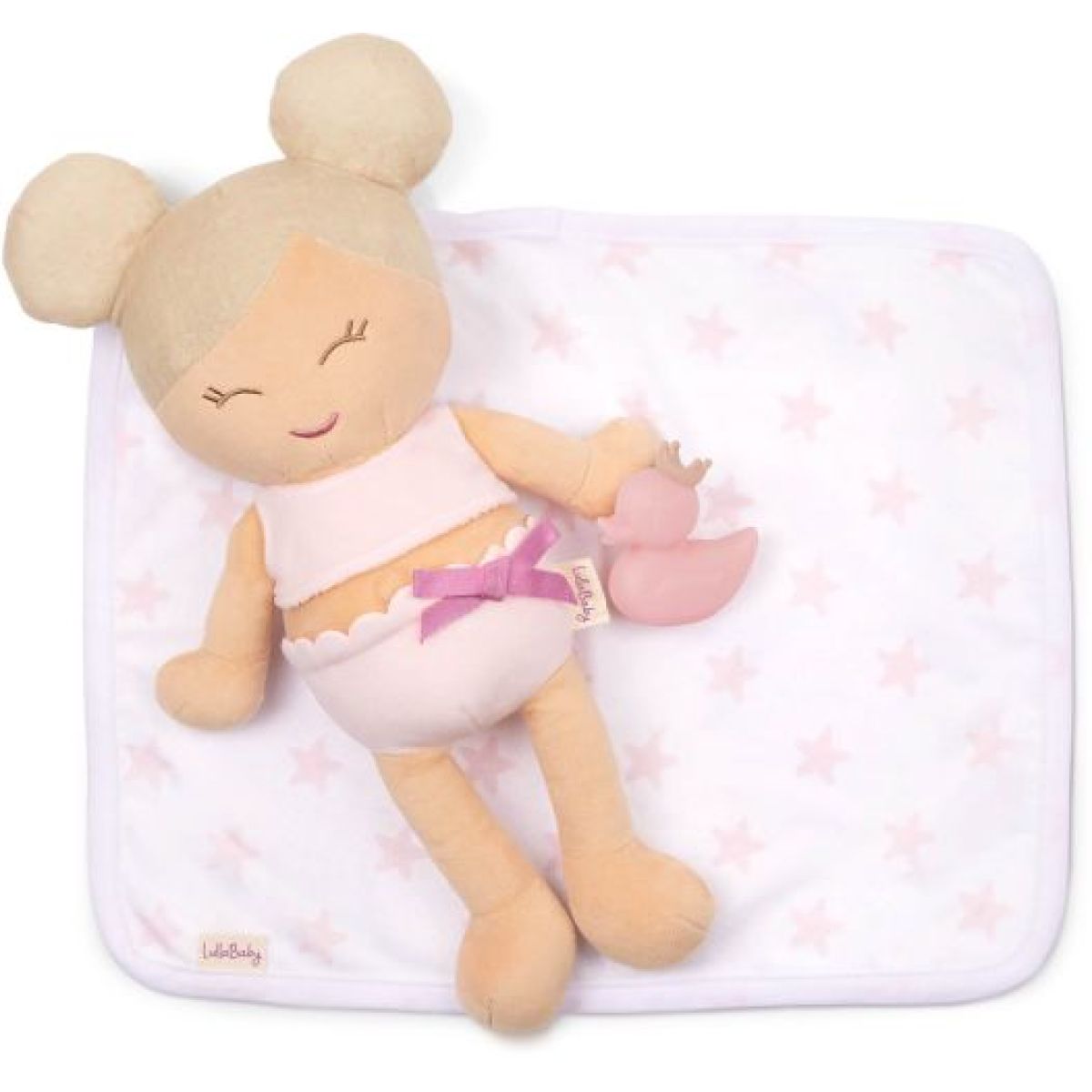 LullaBaby Panenka plyšová do vany Blonde Hair