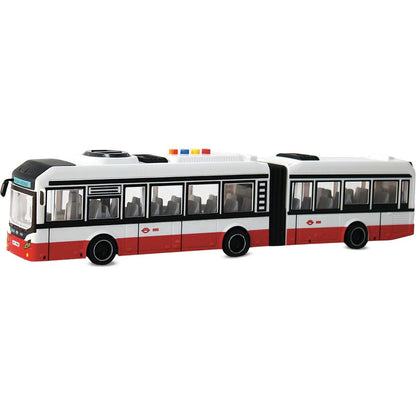 Sparkys CITY SERVICE CAR - 1:16 Kloubový autobus - červený na setrvačník se zvuky
