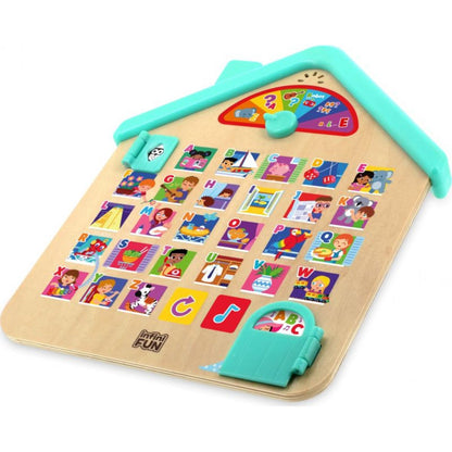Alltoys Domeček dřevěný s abecedou