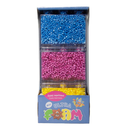 Ultra Foam mini balení 3 ks - modrá, nachová, žlutá modelovací hmota