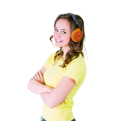 Lexibook 2v1 bluetooth skládací sluchátka Basketbal s limitem hlasitosti