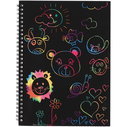 Teddies Škrabací notes duhový 10 listů