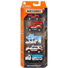 Mattel Matchbox Angličák 5ks MBX Marine Rescue