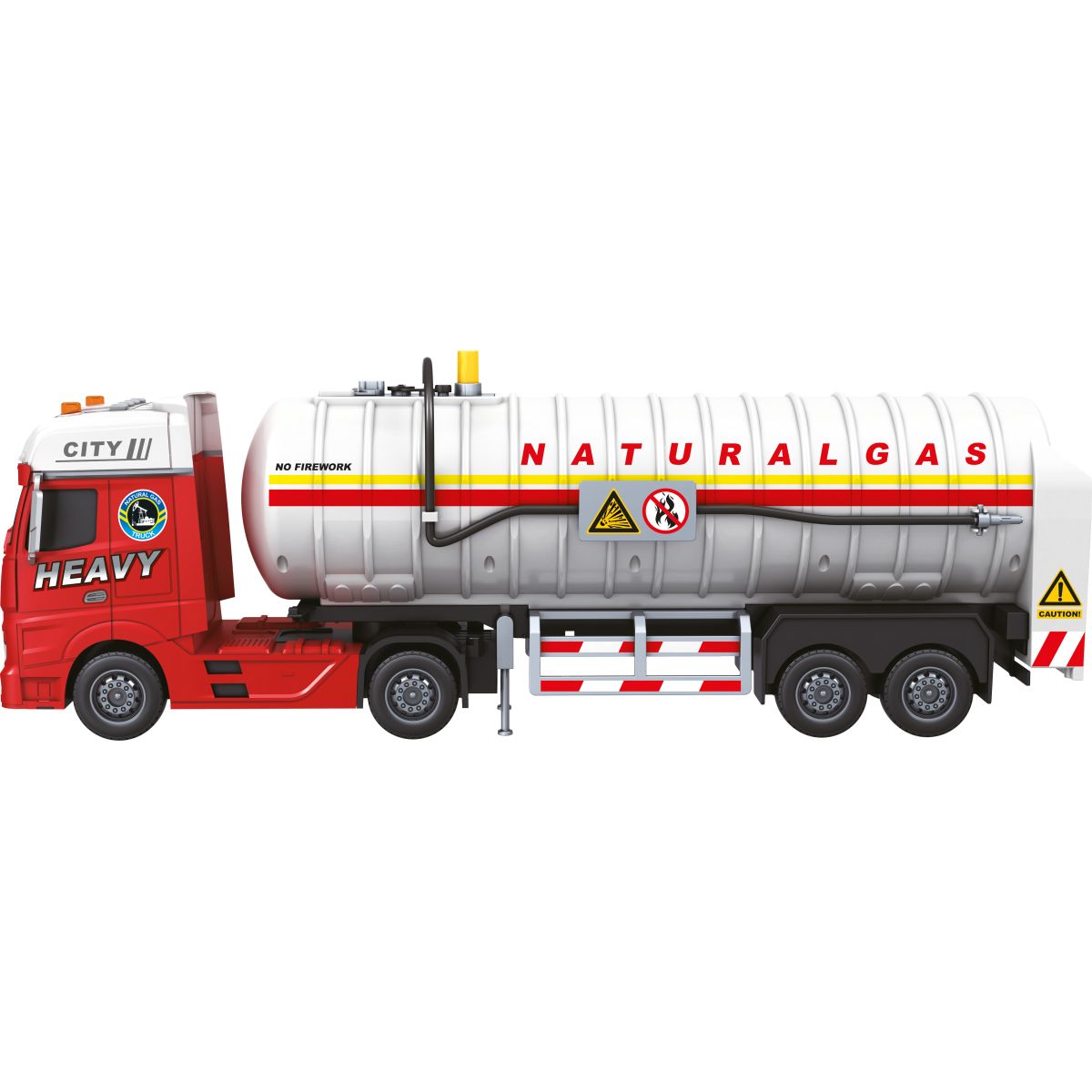 Sparkys CITY SERVICE CAR - 1:12 - Tahač s cisternou na zemní plyn (se zvukem a světly)