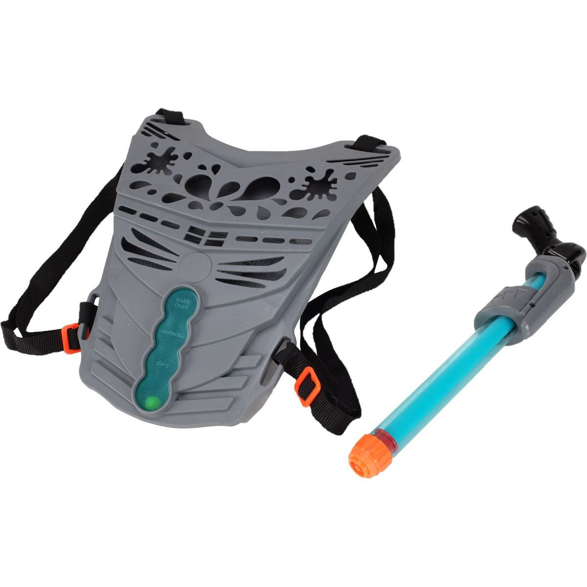 Alltoys Vodní sada pumpovací pistole 33 cm s vestou šedivý štít