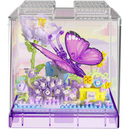Stavebnice mini KOCO Motýlek plast 471ks v krabičce 11x12x11cm