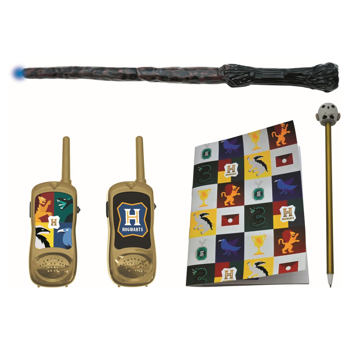 Lexibook Harry Potter Set vysílačky, zápisník, pero a kouzelnická hůlka