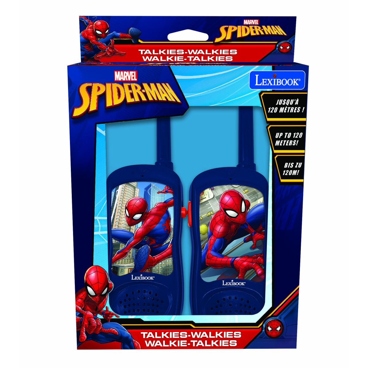 Lexibook Vysílačky Spiderman s dosahem 120 m