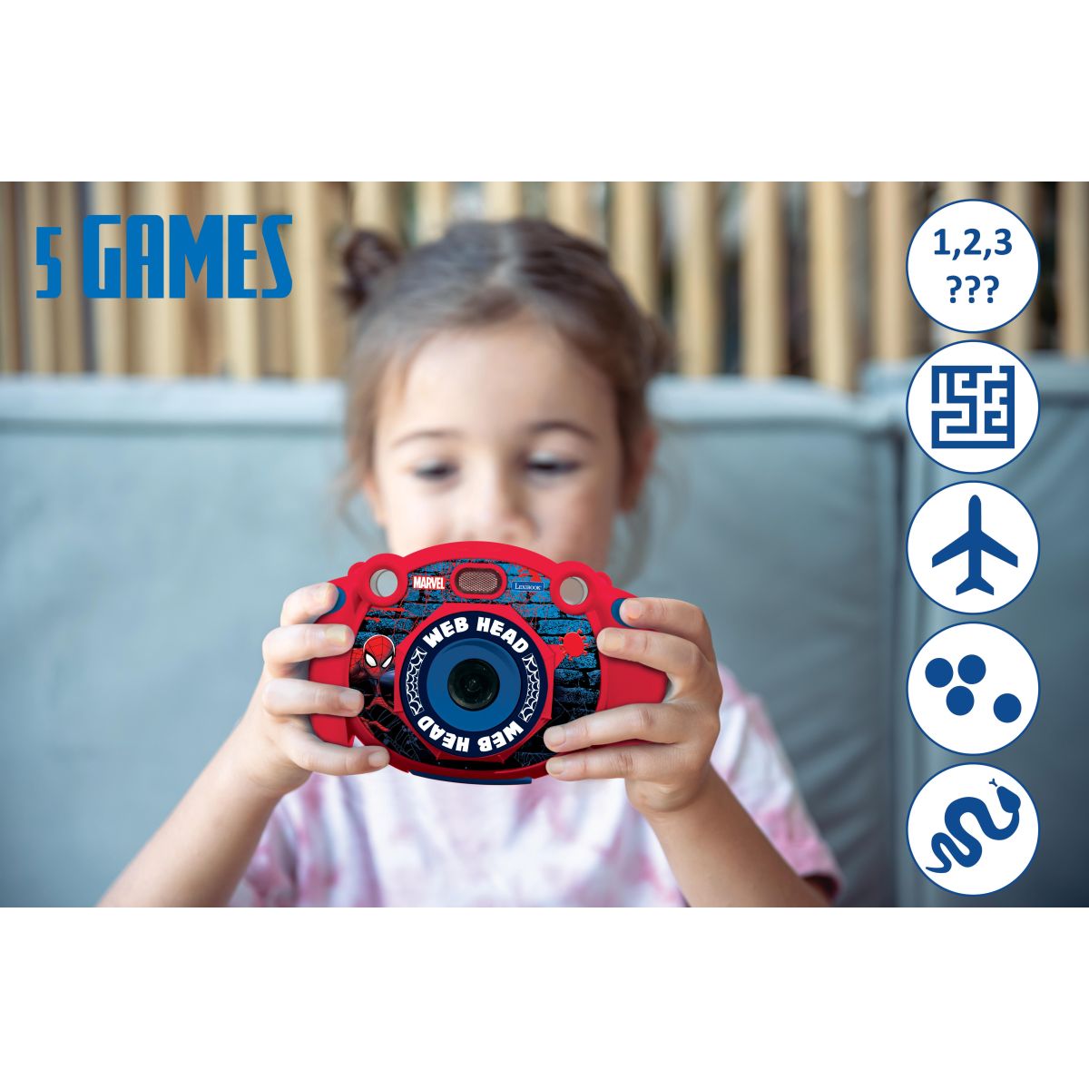 Lexibook HD kamera a fotoaparát s SD kartou Spiderman
