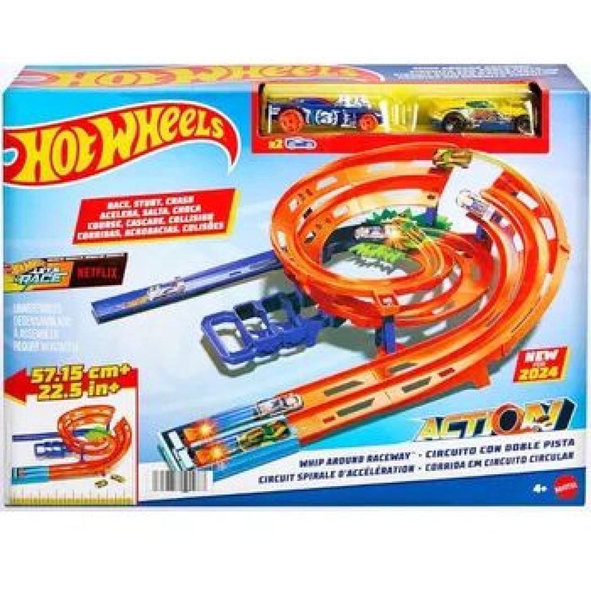 Hot Wheels Dráha s extra zatáčkou - Poškozený obal