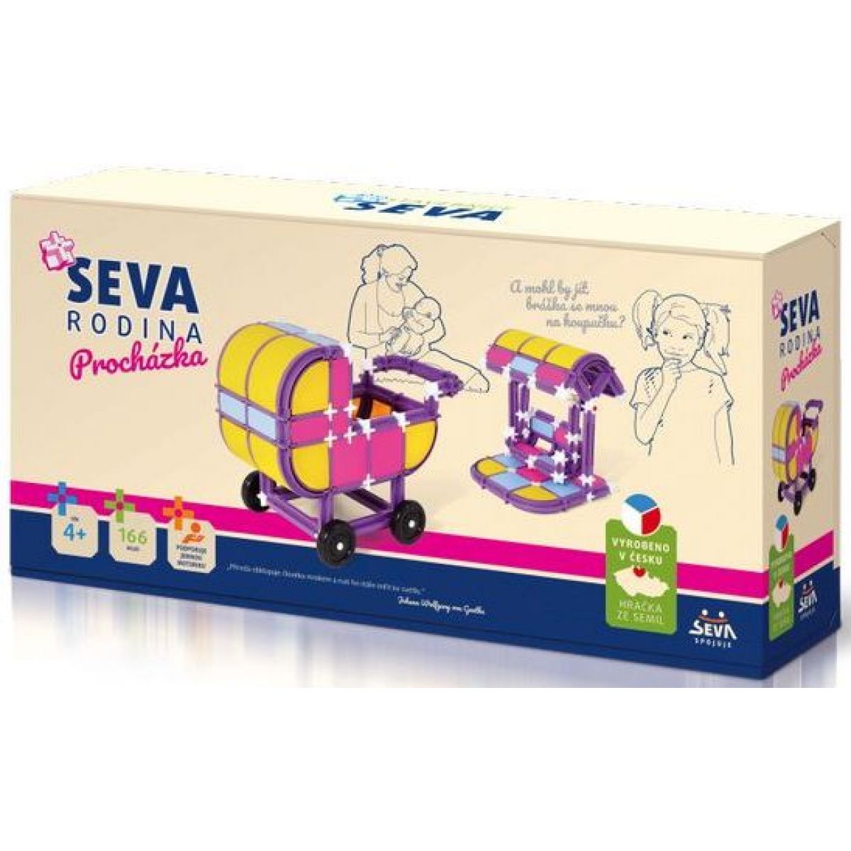 Seva Stavebnice Rodina Procházka 166 dílků