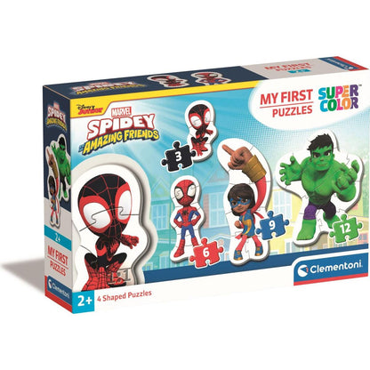 Clementoni Moje první puzzle 3, 6, 9 a 12 dílků Spidey Marvel
