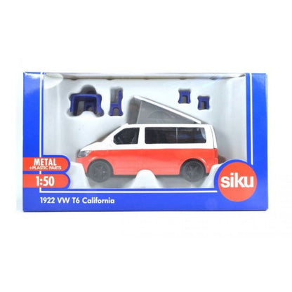 Siku super 1922 VW T6 California s pohyblivou střechou a příslušenstvím 1:50