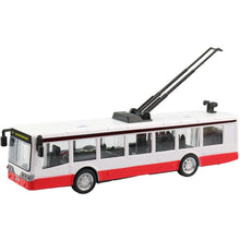 Trolejbus kovový na zpětný chod
