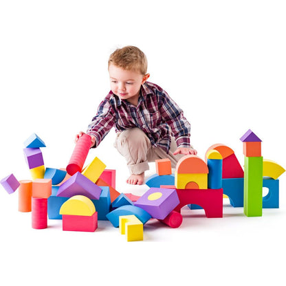 Plastica Pěnové kostky velké v PVC tašce, 52ks