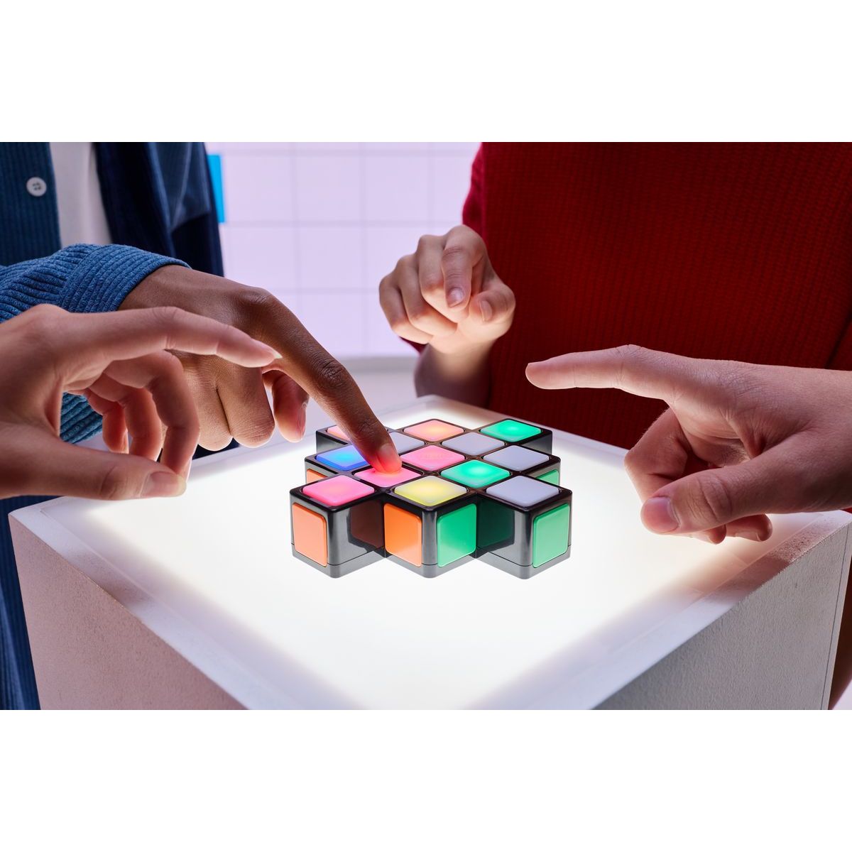 Spin Master Rubikova kostka elektronická hra Tetris rush