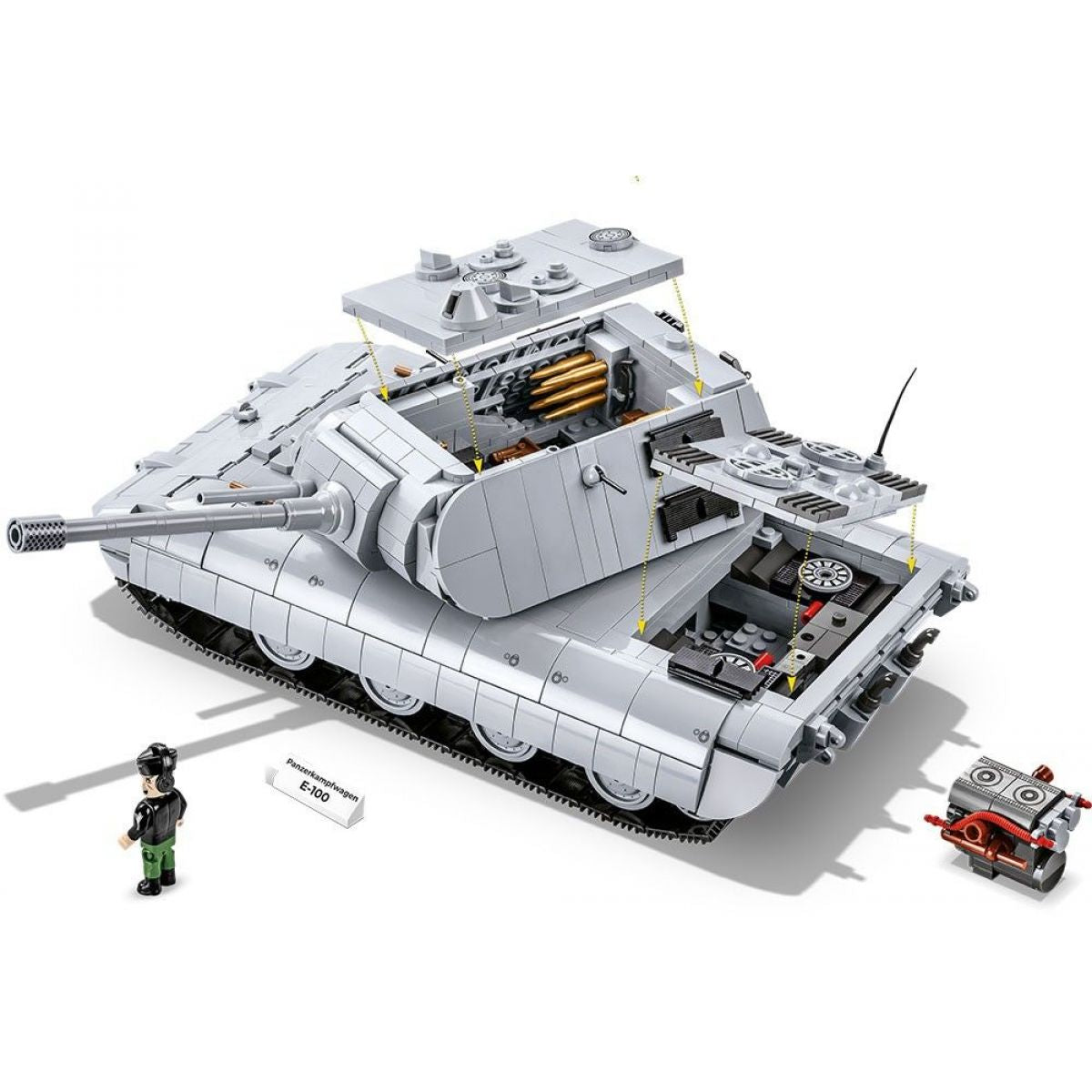 Cobi 2572 II. světová válka Panzerkampfwagen E-100