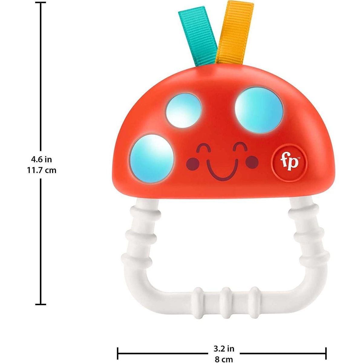Fisher Price kousátko a chrastítko muchomůrka