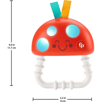 Fisher Price kousátko a chrastítko muchomůrka